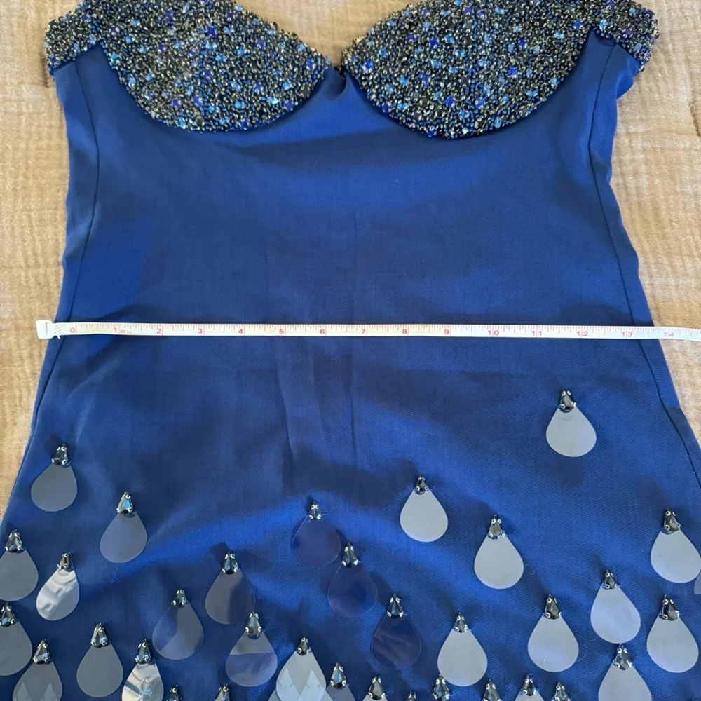 NWOT CLIO PEPPIATT BEADED MINI DRESS - Picture 12 of 12